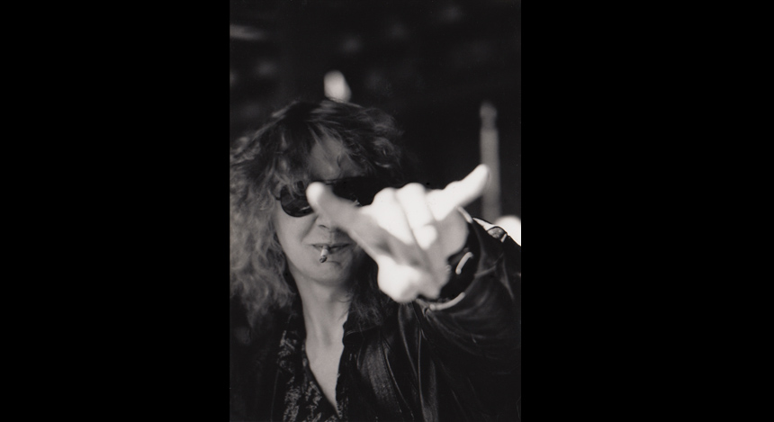 Fotoshoot for 'King Cockroach' 1990 in Hamburg.